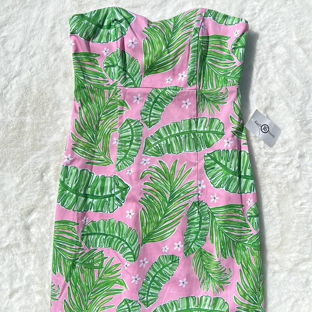 NWT Kaeli Smith Meghan Tieback Strapless‎ Dress